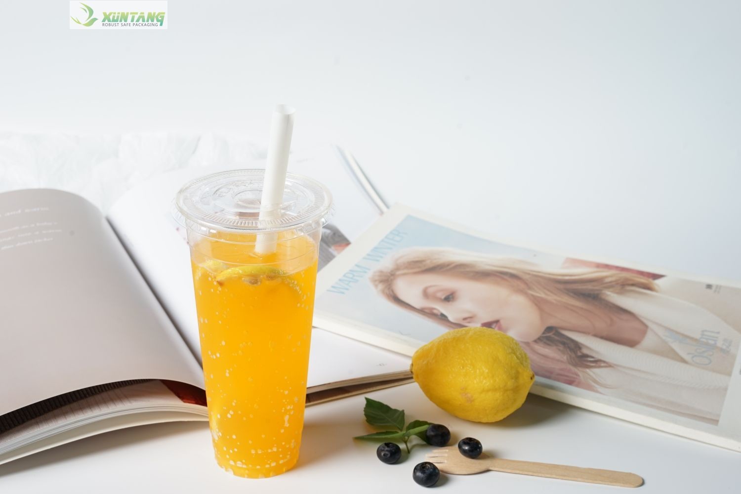 Transparent 98mm Compostable Cup Lids Takeaway