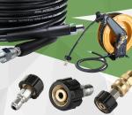 High Pressure Washer Jet Hose ID 6mm 8mm Stainless Steel Flexible Hose With