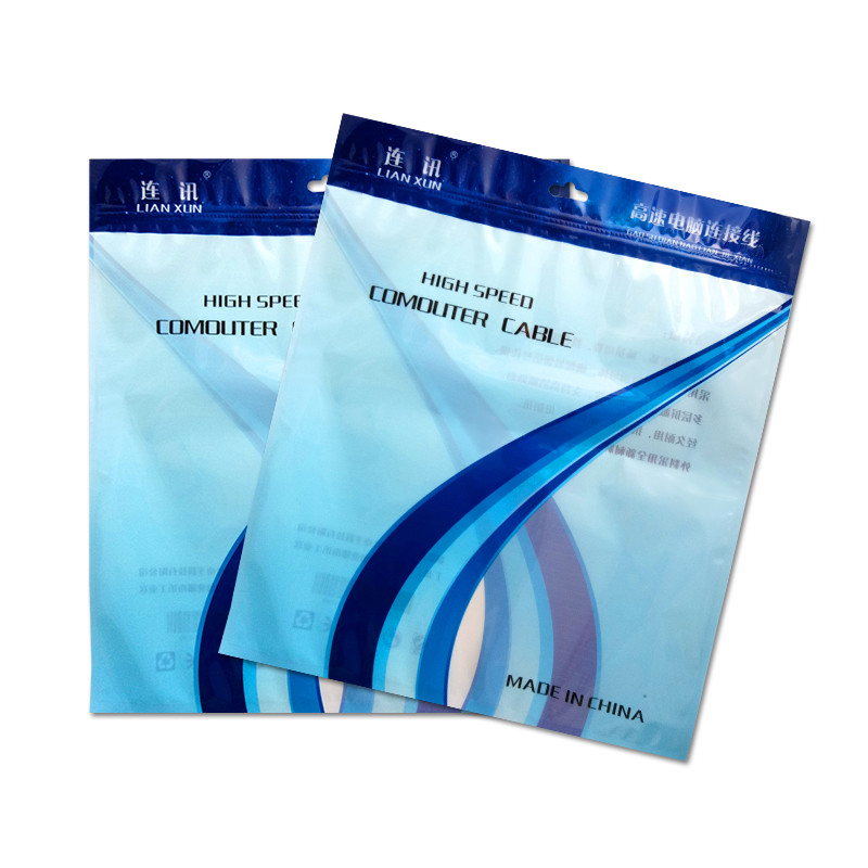 self adhesive sealing custom logo designs envelope plastic package bag with hole