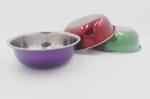 3pcs Popular selling stainless steel food basin colorful bird feeder Jar