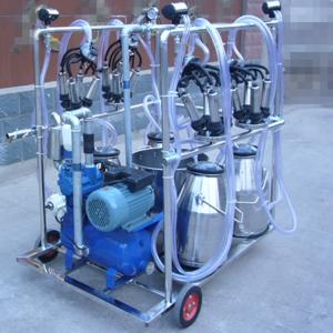 Wholesale Diesel Engine Eletric Motor Mobile Sheep Milking Machine 550 l / Min Vacuum Pump Capacity from china suppliers