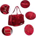 Red Large Sports Gym Weekender Training Swim Yoga Travel Bag with Wet Pocket and