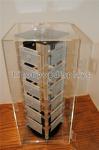 Rotating Jewelry Acrylic Display Case , Plexiglass Lucite Acrylic Tower Showcase