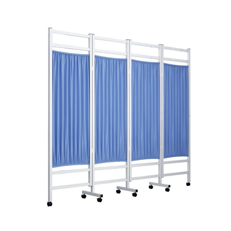 Medical Stainless Steel Hospital Ward Screen Mobile Folding