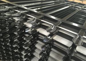 Wholesale tubular garrison fence panels powder coated Black 2.1m*2.4m Rail 40mm*40mm x 1.5 wall thick from china suppliers