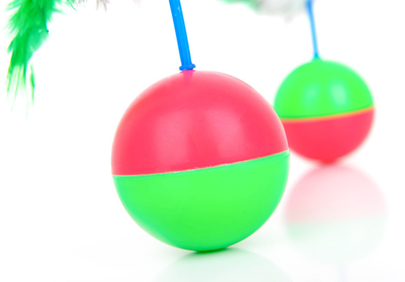 Tumbler Shape Interactive Cat Ball , Cat Toy Moving Ball Funny Weight 50g