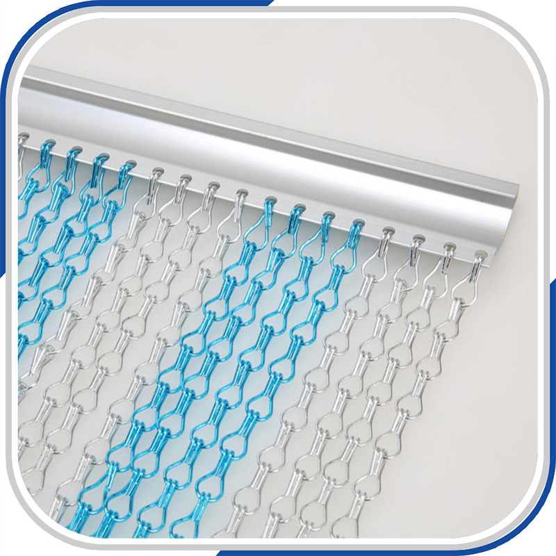 Non-fading anodising aluminum chain curtain