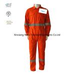 Customized Light Weight Red Cotton Flame Retardant Fire Proof Working Coveralls