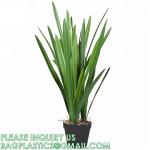 Artificial Plants 6 Pack Onion Tall Grass Greenery, Faux Fake Grass Shrubs Plant