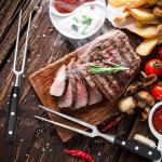 12 Inch Steak Stainless Steel BBQ Fork for Kitchen Roast Grill