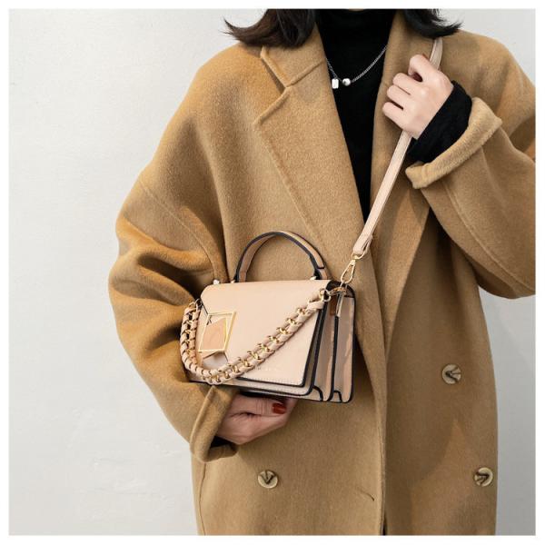 Women Casual Handbags PU Leather polyester Embroidered Design One-Shoulder