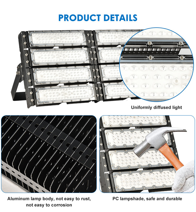 300W Floodlights Outdoor Motion Detector Flood Lights Sport Lighting