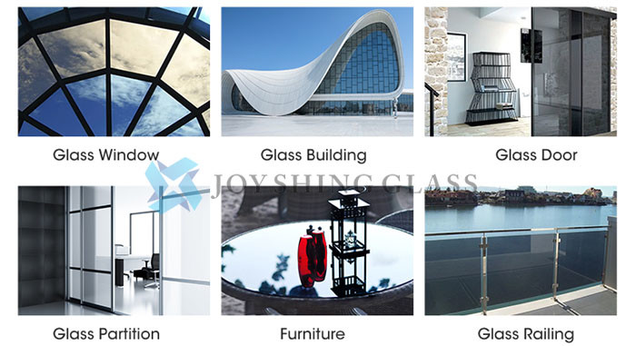 Euro Grey Reflective Glass 5mm 6mm Light Grey Reflective Float Glass