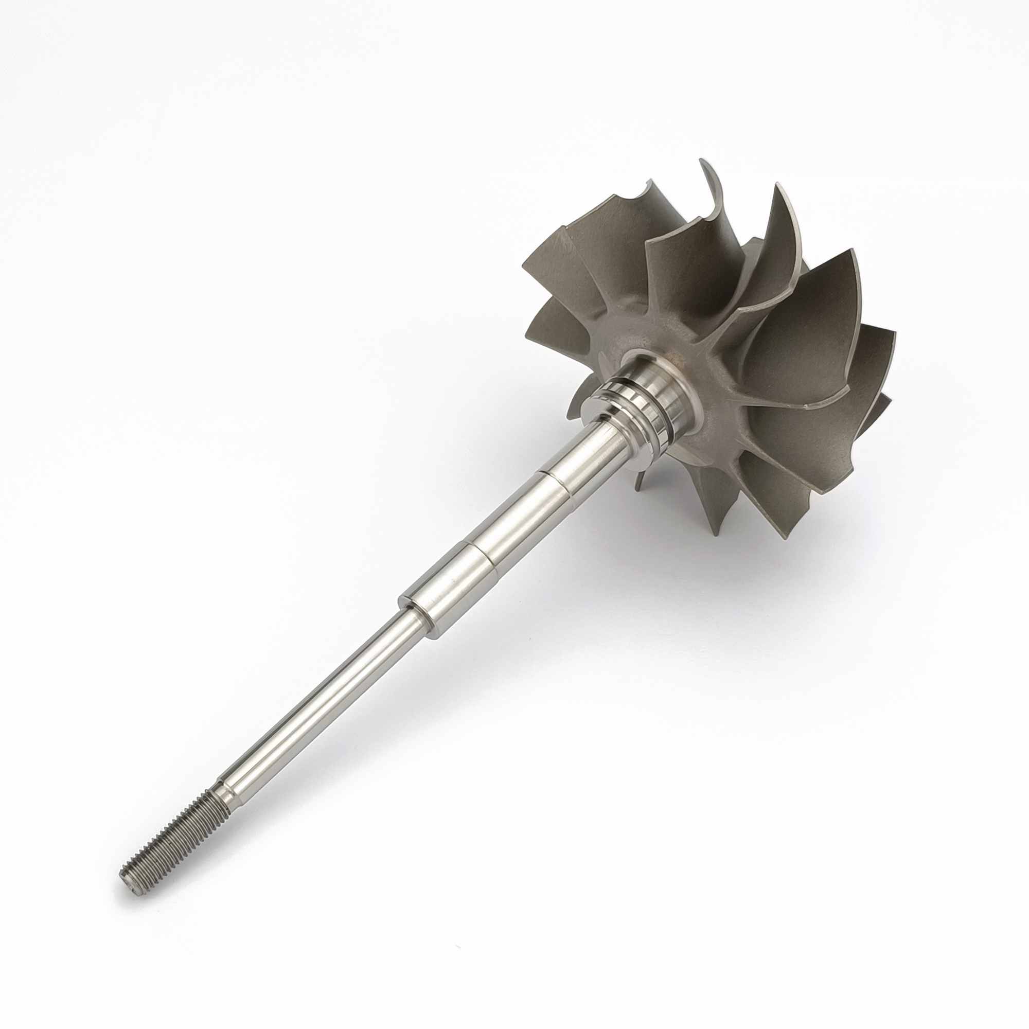 MS-TECH Turbo GTW38 Turbine Wheel Shaft 407276-6 407276-19 Fit Turbos Ind 74.17mm Exd 64.56mm Blades 11