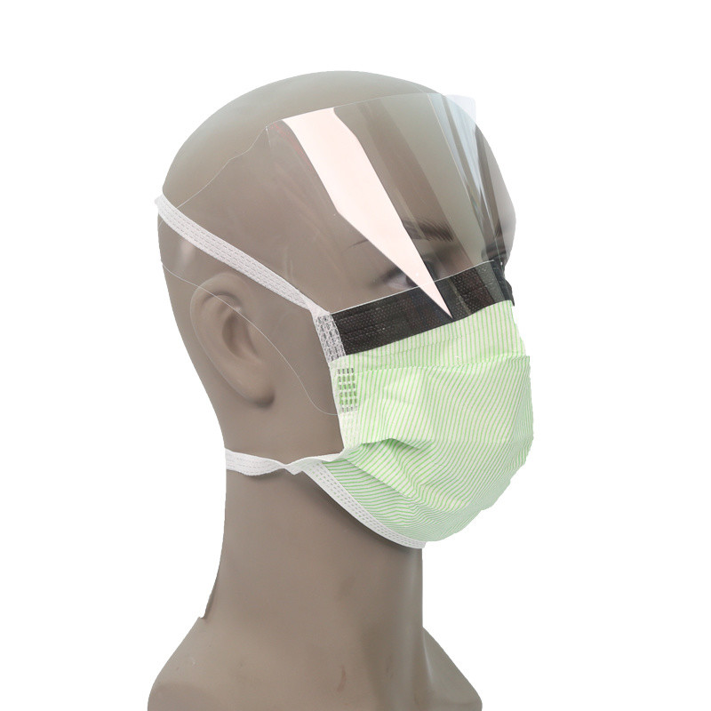 Non Woven Superfine Fiber Disposable Face Mask With Eye Shield
