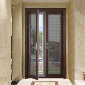Wholesale Aluminium Double Glass Swing Door Store Front Aluminium Double Hinged Doors from china suppliers