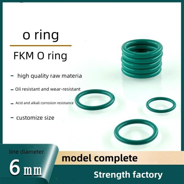 Fluorine Rubber Line Diameter 6 X Outer Diameter 28-1000mm High Temperature