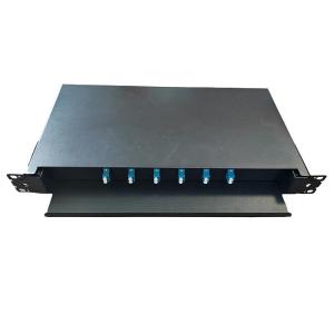 Wholesale 48 Core LC Duplex Fiber Optic Patch Panel Black Color from china suppliers