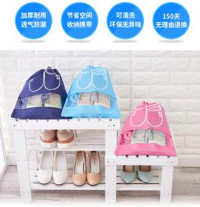 Wholesale Colorful Canvas Shoe Storage Bags Dust Prevention With OEM / ODM Services from china suppliers