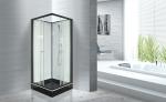 Popular Bathroom Glass Shower Cabins 800 X 800 With Square Black ABS Tray