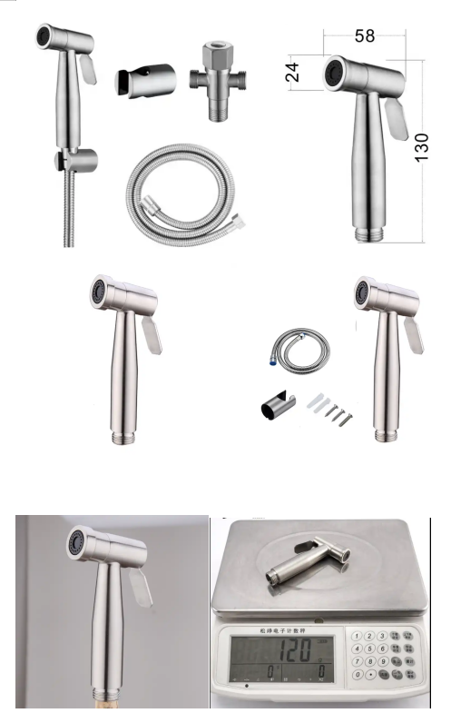Stainless Steel Hand-held Automatic Toilet Spray Bidets Purifier Sprayer With Sustainable Features