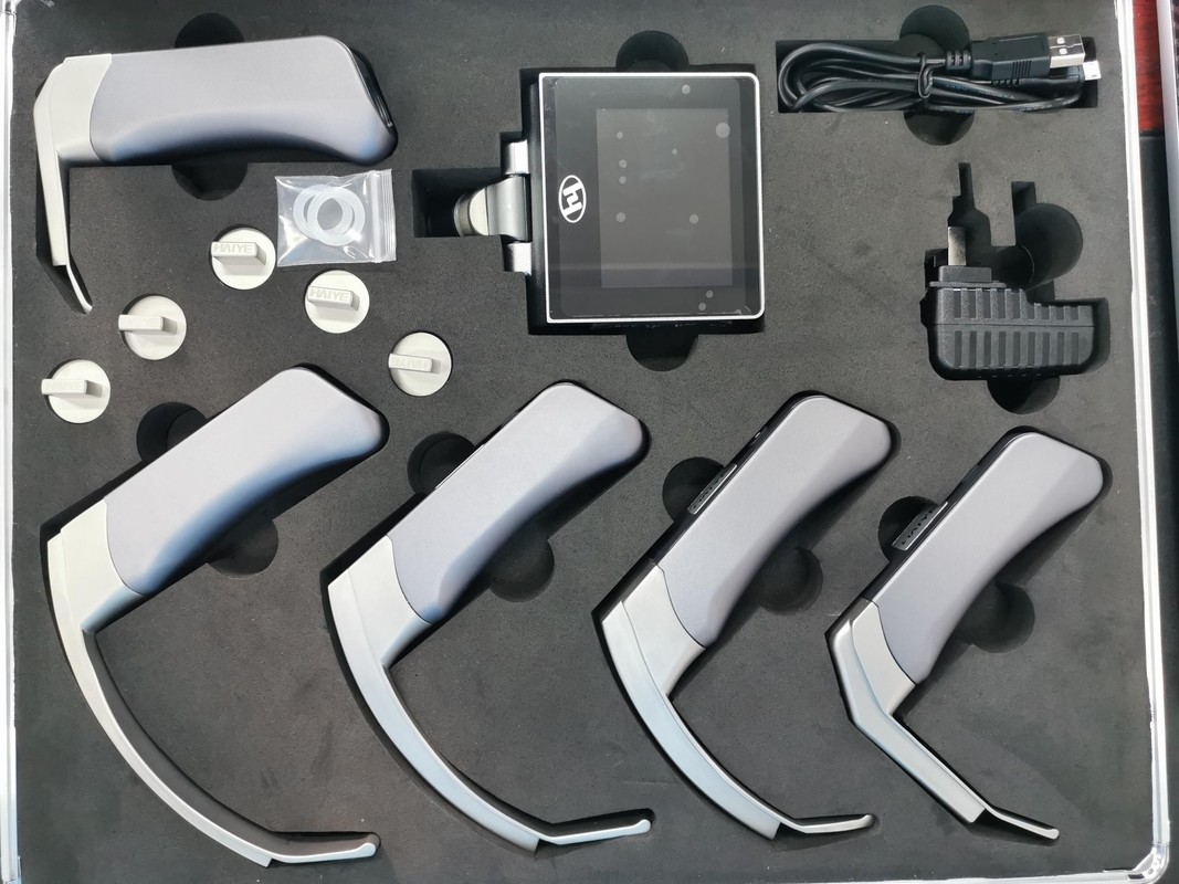 316 medical Stainless Steel HD Digital 3 inch Screen Video Laryngoscopes