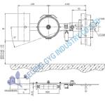 TENSION DEVICE GX-200Q ELEVATOR SAFETY PARTS, SHEAVE DIAMETER 200MM