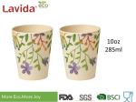 Durable Biodegradable Bamboo Fibre Coffee Cup Waterproof With Delicate