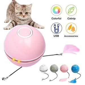 Wholesale Pink Teaser Ball Dog Toy Electric Dog Teaser Ball Interactive Pet Toys from china suppliers