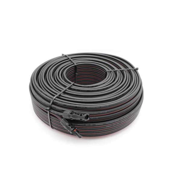 Industrial Applications Flat Wire Electrical Cable 2x4mm2 With XLPO Sheath 100m