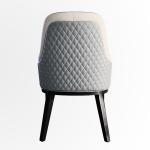 Nordic Genuine Leather Dining Chair 60cm Luxury Contemporary Dining Chairs