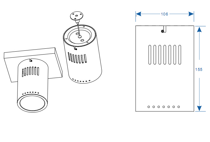 super bright 120lm/w 20w 2500lm Round surface mounted LED downlight with 3 years warranty