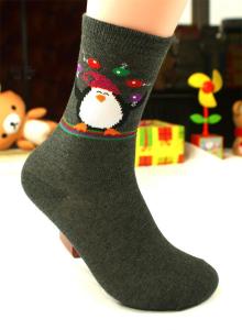 Wholesale Vivid jacquard cartoon christmas patterned design thick winter cotton socks for women from china suppliers