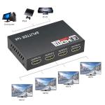 Professional HDMI Splitter 1x4 Full HD 3D 1080P 4 Ports Converter For TV Female