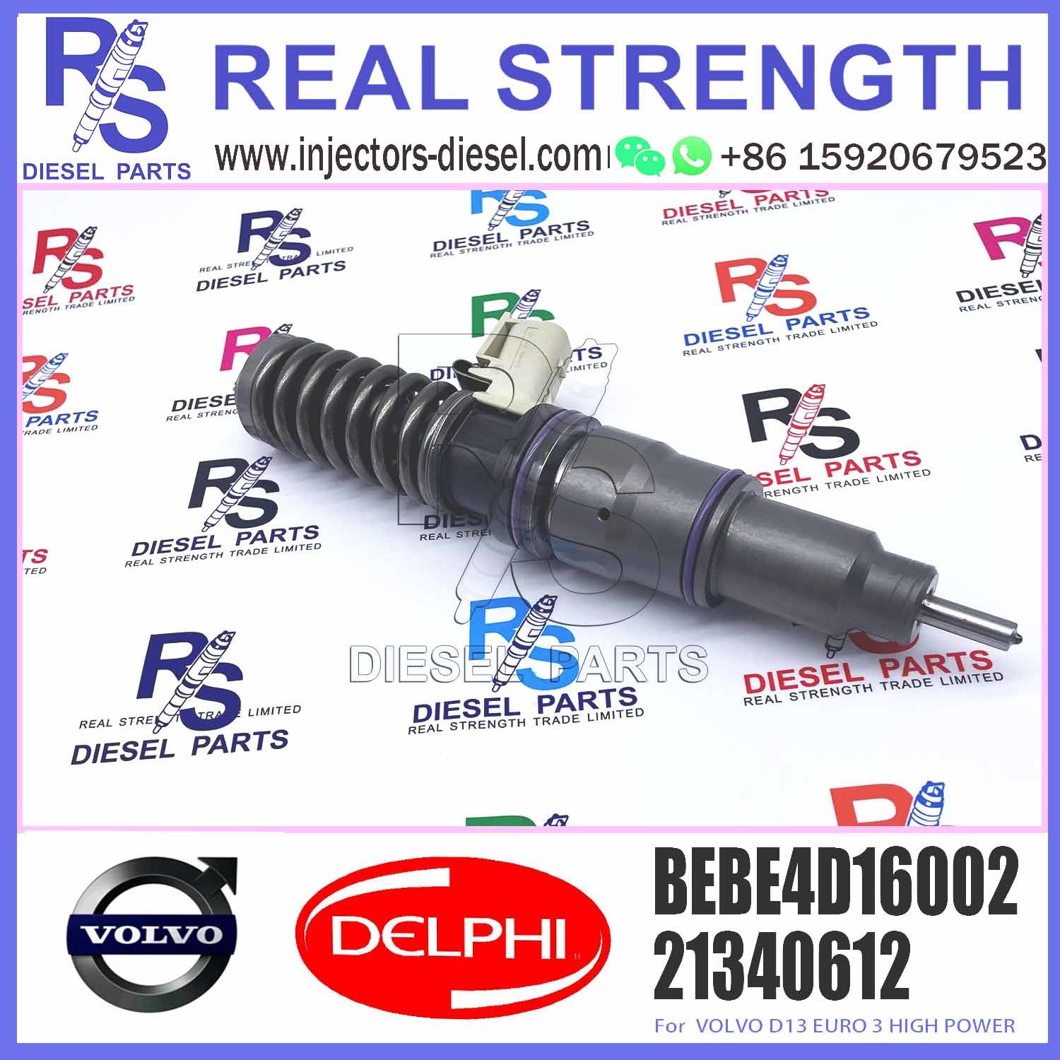 4 Pins Diesel Fuel Injector 20584346 Electronic Unit Injector BEBE4D08002 BEBE4D16002 For V-O-L-V MD13 HIGH POWER
