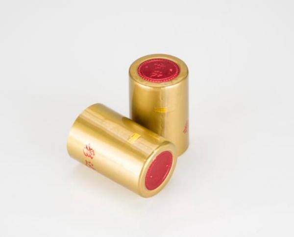 pvc heat shrink cap seal for wine bottle, pvc shrink capsules PVC wine caps for red wine bottle in red color