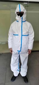 Wholesale White Blue Surgical Disposable Gown Lightweight Chemical Protective Coveralls from china suppliers