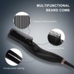 Black PTC Heating 4 Temperatures Ceramic Beard Brush