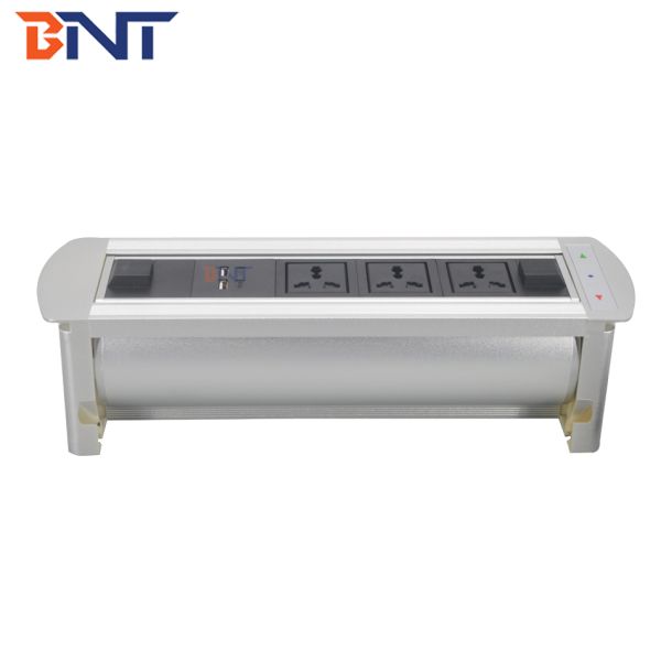 Conference automatically flip up table universal power socket with usb