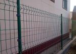 PVC Coated 50*200mm 3d Panel Fence With Round Post
