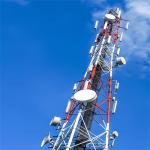 3 Legged Tubular Steel Tower Mobile Network 4G 5G Signal Radio Transmission