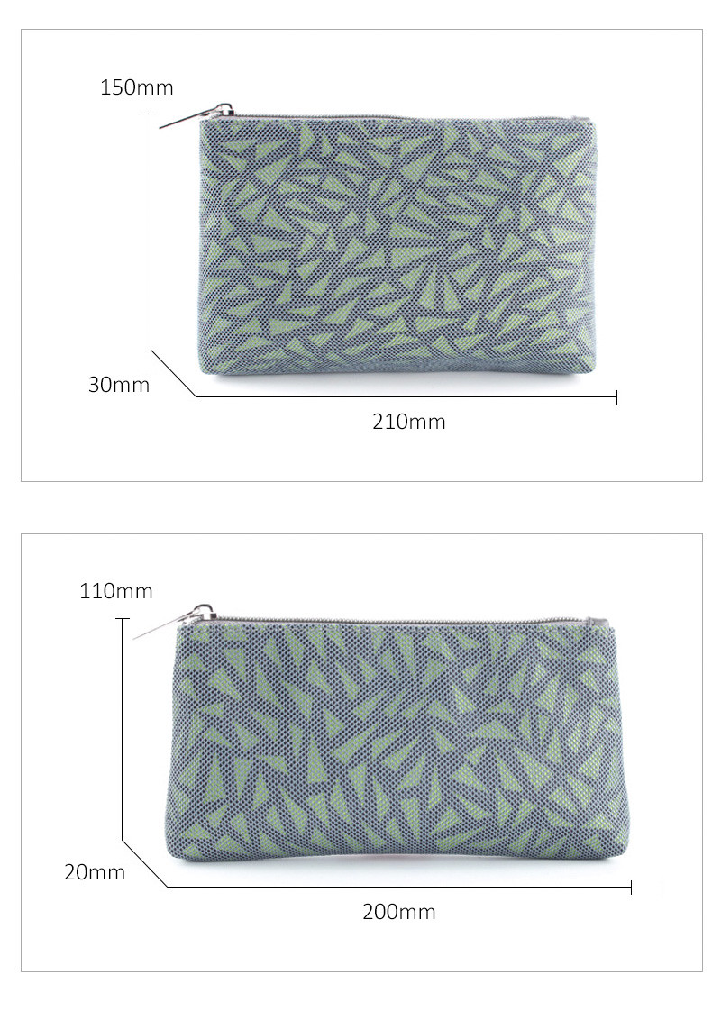 4 Pieces PU Leather Cosmetic Mesh Travel Makeup Bag Sets