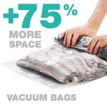 Customized Travel Vacuum Storage Bag Plastic Packing Hand Roll Vacuum Bag With