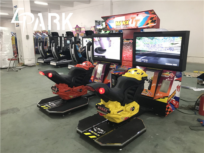 2 Player Racing Game Machine , Ordinary TT Motorcycle Arcade Machine