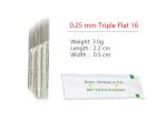 Double Row 16 / 17 Pin Fog Eyebrow Tattoo Needles 2.0-3.0g OEM / ODM
