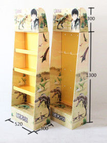 Multi Tier Retail Cardboard Floor Displays，Candle product paper display rack, Withstand weight: 10lbs-20lbs