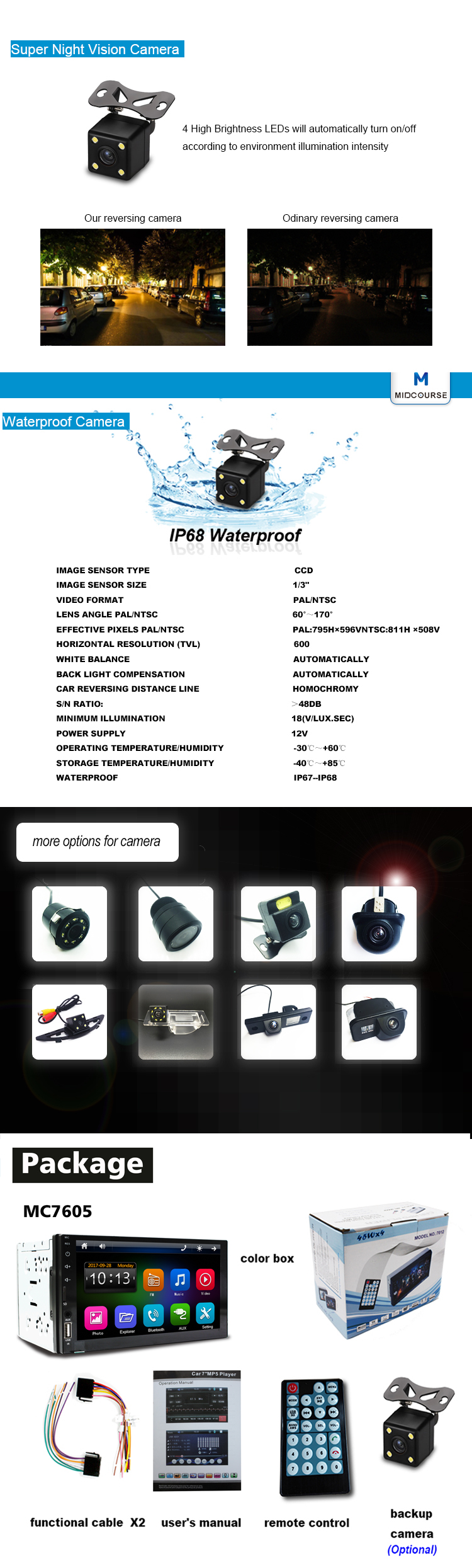 Universal wholesale 2 din car for touch screen car radio audio player