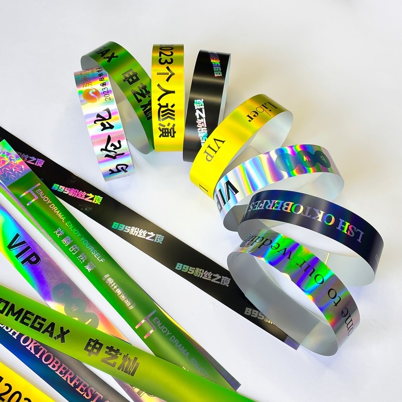 Glitter Party Shiny Laser Wristbands Fashionable And Eye-Catching Wristband For Events