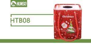 Wholesale Cute Christmas Metal Cookie Gift Tin Cans Custom Printing Holiday Decorative from china suppliers