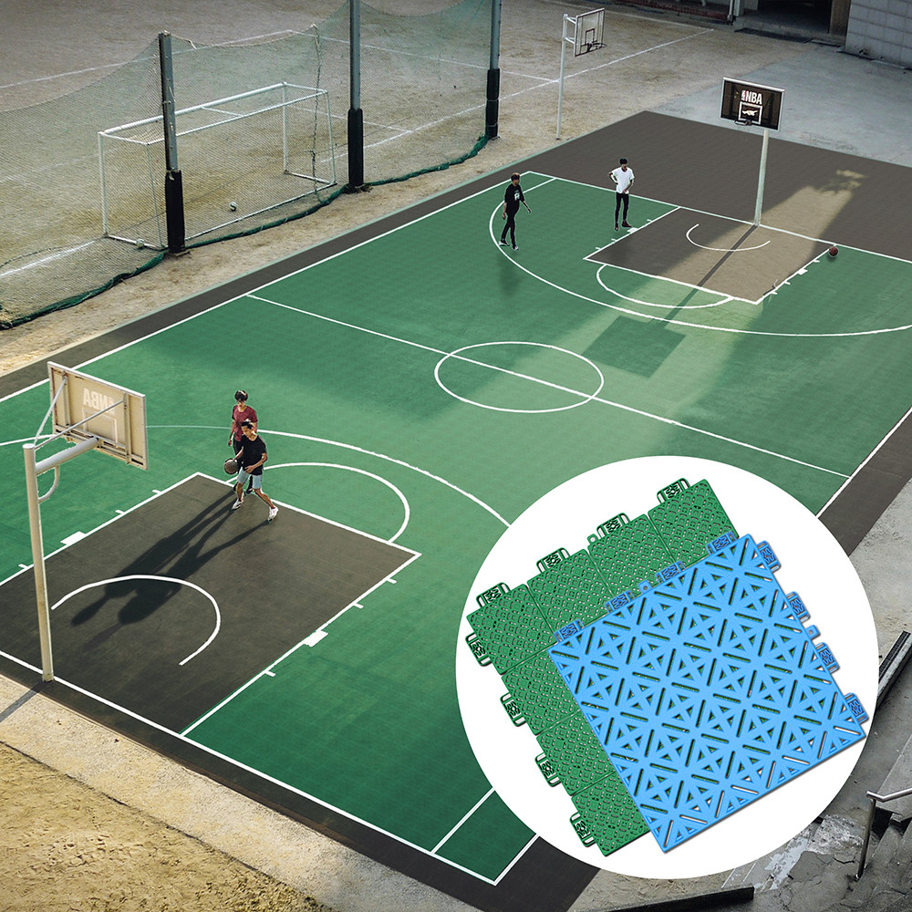 Intelligent PP Interlocking Flooring Portable Sport Court Basketball Plastic Tiles Outdoor
